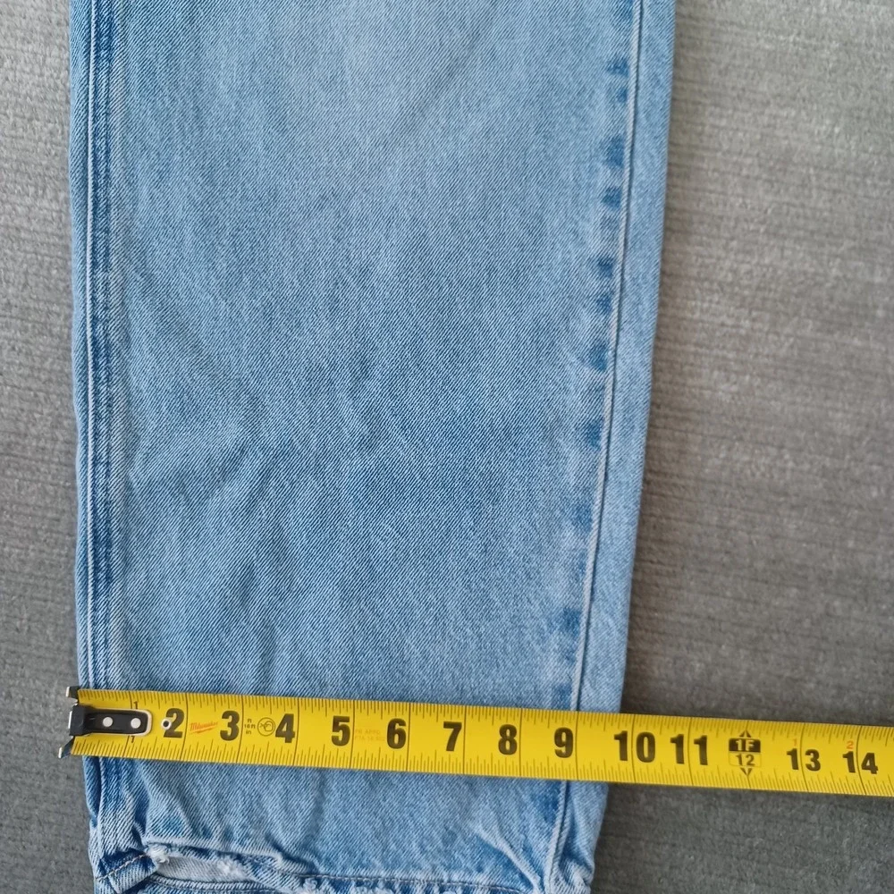 Universal‎ Thread Mid Rise 90s Womens 14 Lightwash Fly Button Rustic Baggy Jeans